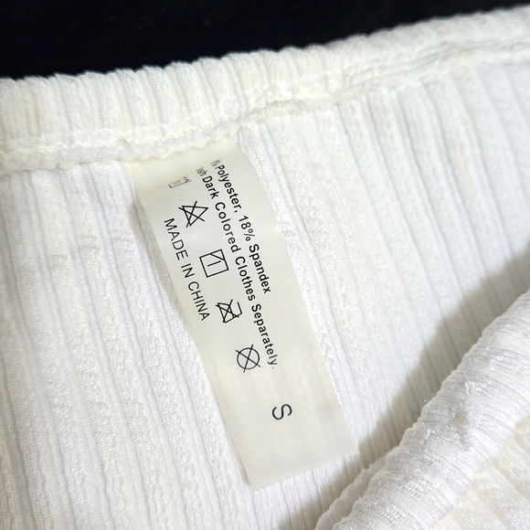 White Ribbed Bikini Set - Picture 4 of 6